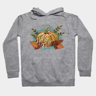 Hello Fall Pumpkin Hoodie